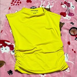 DKNY Yellow Sleeveless Top